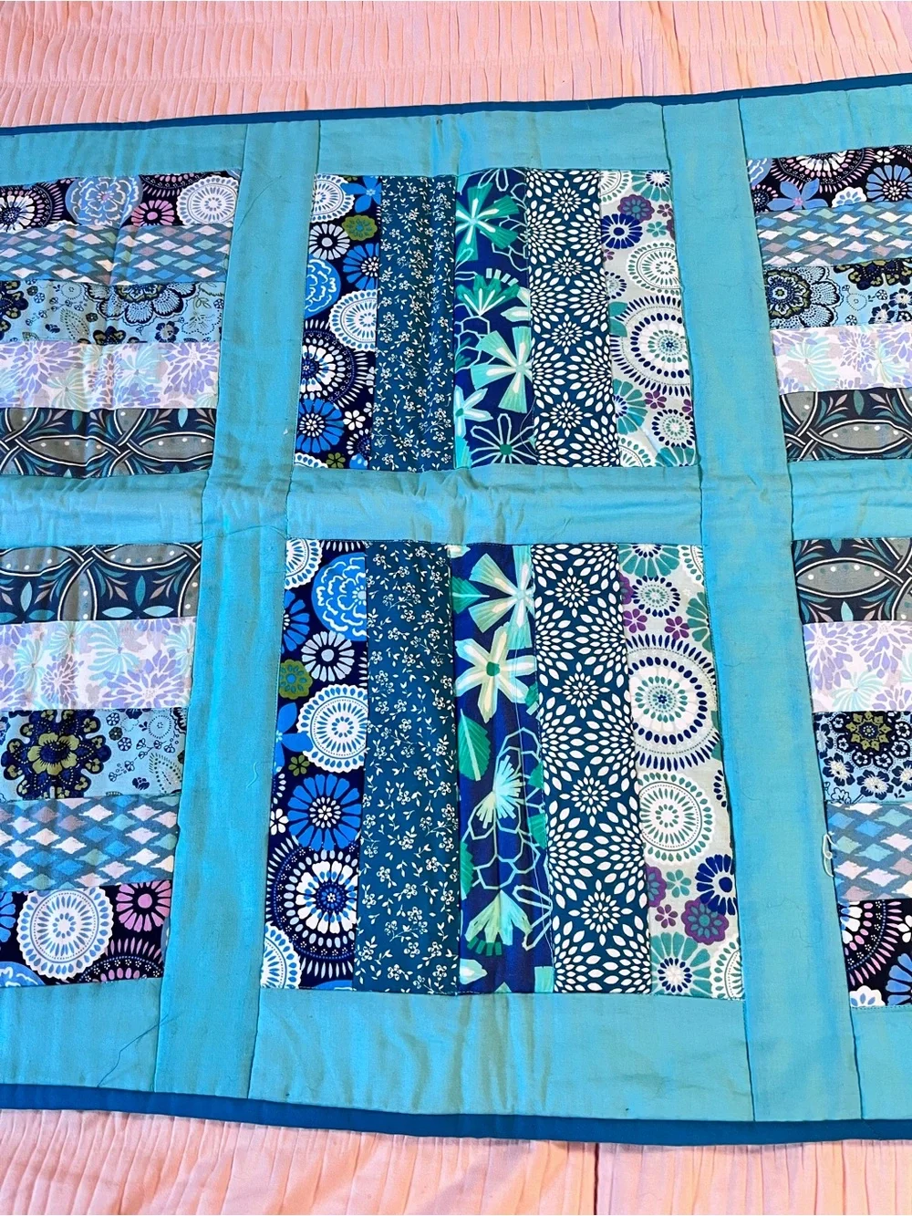 Pretty Homemade Lap Quilt